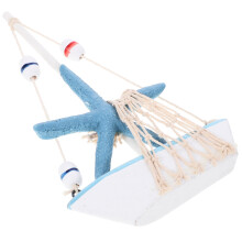 3St Mini Zeilboot Decoratie Kindveilig Kleurige Tafeldecoratie