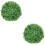 2pcs Plastic Topiary Ball Artificial Grass Home Decor 6
