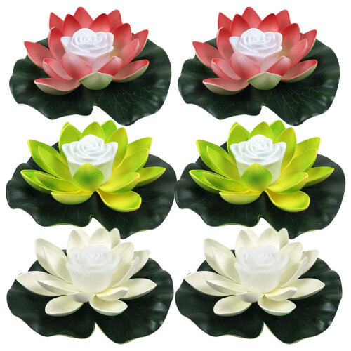 6pcs Lotus Light Pool Buddha Light
