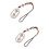 2pcs Bag Pendant Backpack Car Hanging Ornament Decor 9