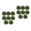 16pcs Artificial Grass Ball Pendant Green Leaves Decor 7