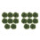 16pcs Artificial Grass Ball Pendant Green Leaves Decor 4