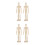 4pcs DIY Wooden Jointed Puppet Ornaments 8