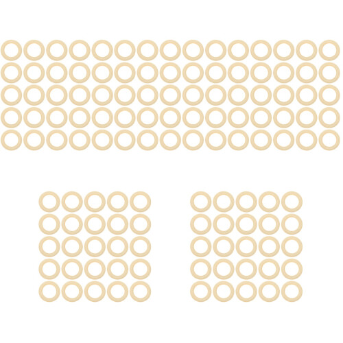 125pcs Wooden Rings for DIY Macrame Crafts 2
