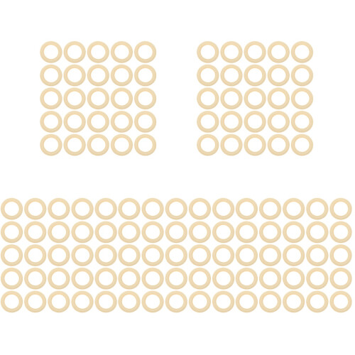 125pcs Wooden Rings for DIY Macrame Crafts 1