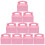 10Pcs Pink Paper Cake Boxes Bakery Dessert Boxes for Gift Wrapping 3