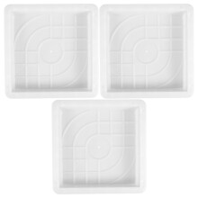 3pcs Floor Tile Mold Stepping Stone Concrete Paving Forms