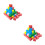 200pcs Wooden Math Cubes for Kids Early Learning Teaching Aid 4