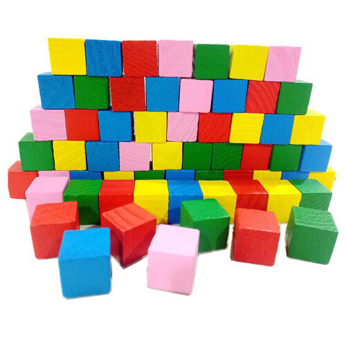200pcs Wooden Math Cubes for Kids Early Learning Teaching Aid 1