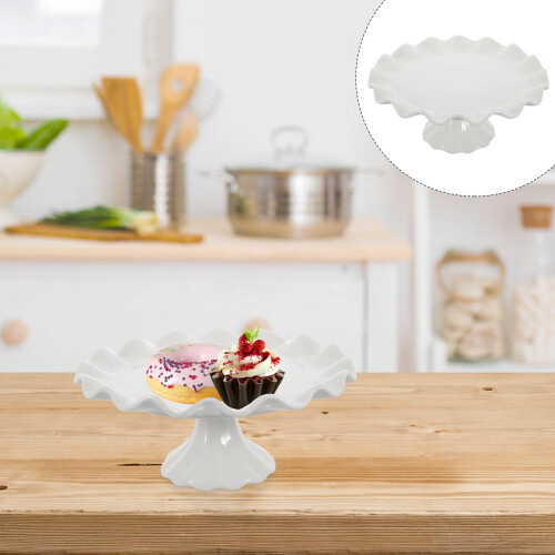 Ceramic Cake Stand Cupcake Dessert Display Plate for Snacks Cookies 2