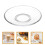 6pcs Clear Glass Dessert Plates Round Appetizer Saucers 11