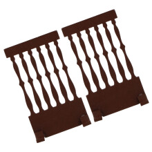 2pcs Mini Wooden Screen Divider for Home Decor