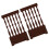 2pcs Mini Wooden Screen Divider for Home Decor 1