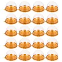 50Pcs Waterproof Pe Individual Cupcake Containers Moon Cake Cases