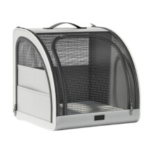 Travel Bag for Cats, Grey Multifunctional Pet Backpack for Medium Cats, Durable Material, Comfortable Design