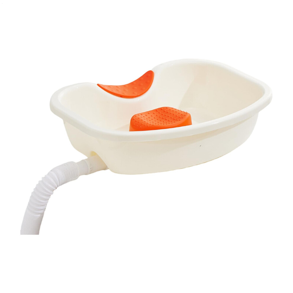 Portable Shampoo Sink - Inflatable Hair Washing Basin with Neck Support for Bedside Bathing, Elderly Care, and Haircuts