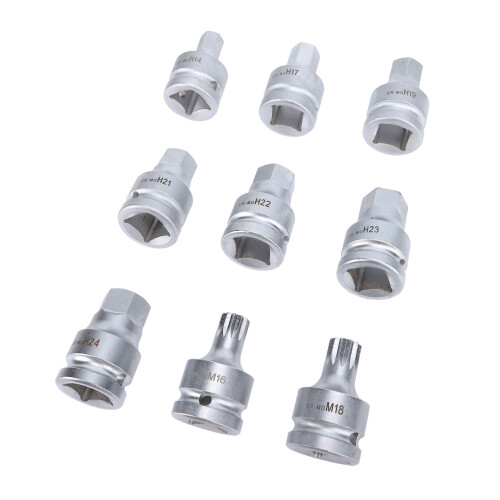 9 Pcs 3/4 Inch Drive Impact Hex Driver Impact 1