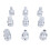 9 Pcs 3/4 Inch Drive Impact Hex Driver Impact 14
