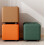 Home Low Stool Sofa Chair - High-Grade Simple Soft Pack Shoe Changing Stool, Orange, Medium Size 4