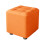Home Low Stool Sofa Chair - High-Grade Simple Soft Pack Shoe Changing Stool, Orange, Medium Size 1