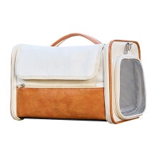Pet Carriers - Soft Sided Waterproof Cat and Dog Transport Carrier Bag for Puppies, Rabbits, and Ferrets, Breathable Design