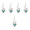 5pcs Wall Hanging Dream Catcher Moon Plumage Decor 4