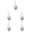 5pcs Wall Hanging Dream Catcher Moon Plumage Decor 6