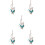 5pcs Wall Hanging Dream Catcher Moon Plumage Decor 8