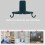 Wall-Mounted Towel Swivel Hook Holder for Kitchen Home 10