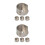 8pcs Curtain Rod Brackets Wall Mount Support 28mm 4