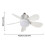 (2pcs) Remote Controlled Socket Fan Light Low Noise Airs Cooling Fan for Kitchen Garage 5