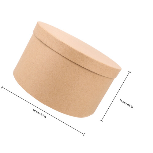 1set Round Kraft Paper Box Cookie Cake Cupcake Container 1