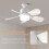 (1pcs) Remote Controlled Socket Fan Light Low Noise Airs Cooling Fan for Kitchen Garage 3