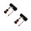 2sets Wood Mini Violin Model Realistic Photo Prop 7