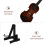 2sets Wood Mini Violin Model Realistic Photo Prop 11