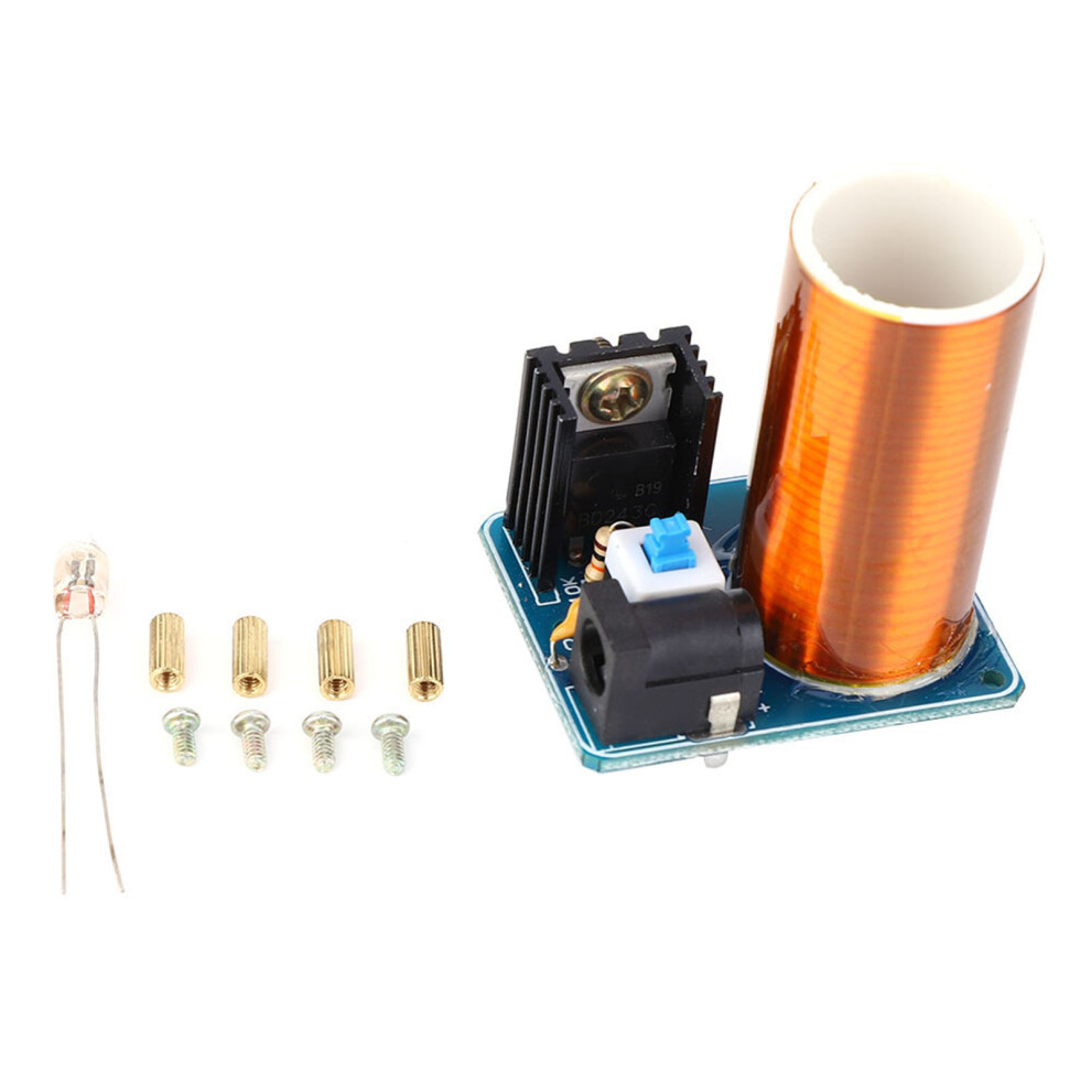 Mini Tesla Coil Remote LED Spark Module Kit