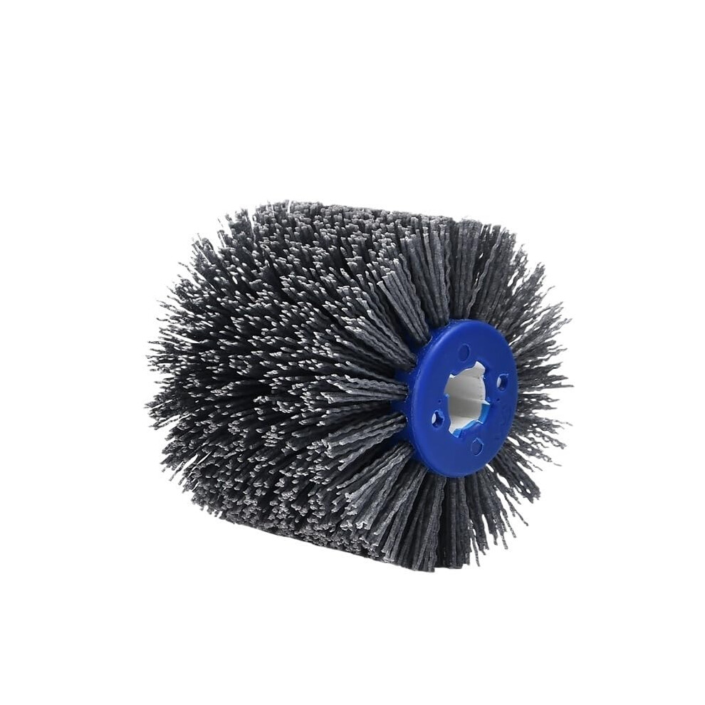 Wire Brush For Drill 120X100mm Nylon Abrasive Drum Polishing Wheel 400 Grit For Woodworking And Metalworking 6038364092304