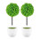 2pcs Artificial Potted Plants Simulated Grass Ball for Home Tabletop 2