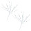 Artificial Berries Branch 52cm Christmas Holly Berries-Silver 1