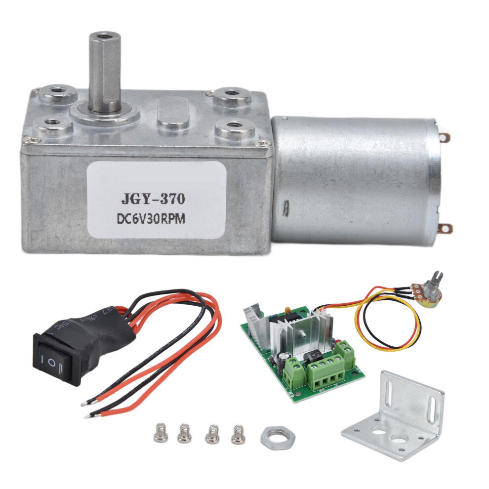 6V Geared Motor DC Turbo Worm Mini Speed Reduction