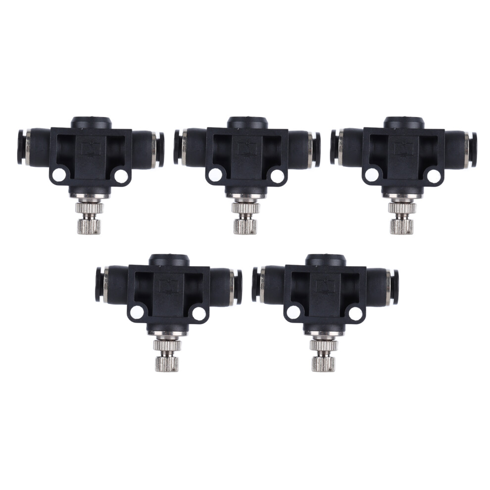 5pcs Pneumatic Throttle Valve Durable PVC