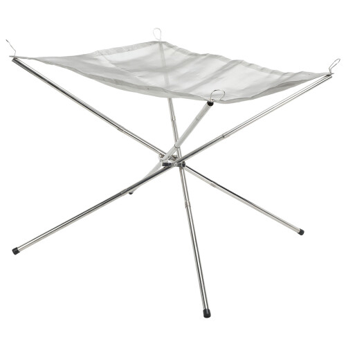 Portable Mesh Fire Pit Stainless Steel Stand 2