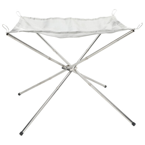 Portable Mesh Fire Pit Stainless Steel Stand 1