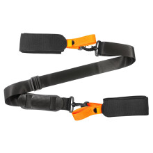 Shoulder Strap for Skiing and Snowboarding, Adjustable Lightweight Transport Sling for Adults and Kids, Black or Orange