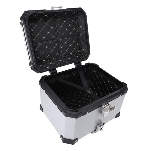 45L Motorcycle Top Case Quick Release Leather 2
