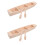 2sets Unfinished Wooden Boat Craft with Paddle 7