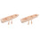 2sets Unfinished Wooden Boat Craft with Paddle 4