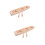 2sets Unfinished Wooden Boat Craft with Paddle 9
