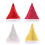 6 Christmas Scintillate Headpieces Recyclable Decorations-Red 2