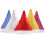 6 Christmas Scintillate Headpieces Recyclable Decorations-Red 5